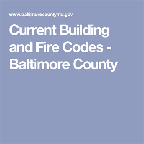 baltimore county electrical codes